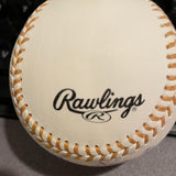 Maury Wills autographed #30 2x gold glove on a Gold Glove Award ball MLB authenticated sticker