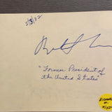 Richard Nixon autographed album page with John Mitchel on reverse JSA certified