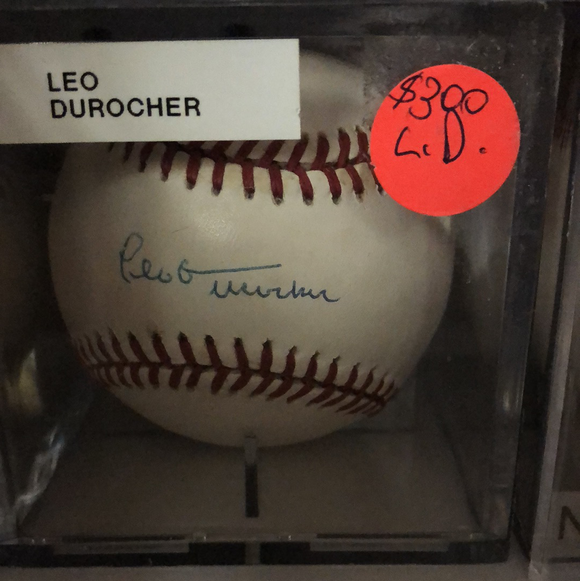 Leo Durocher autographed MLBall - LW Sports