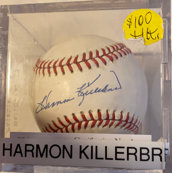 Harmon Killebrew autographed MLB baseball