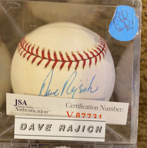Gary Rajsich autographed MLB baseball -JSA certified