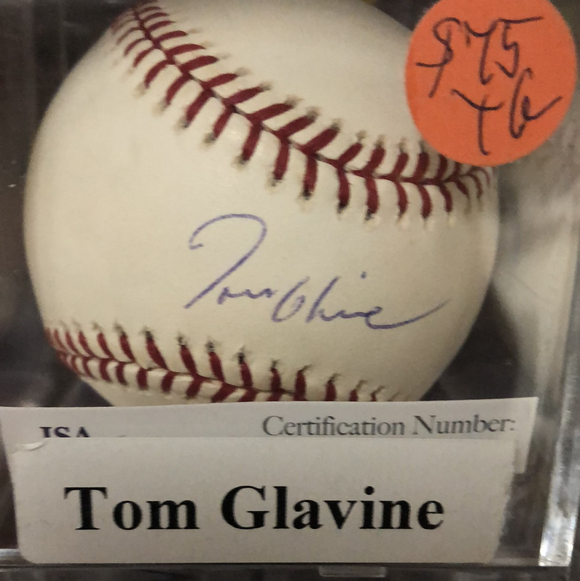Tom Glavine autographed MLBall - LW Sports