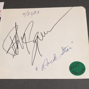 Billy Squier autographed album page JSA certified