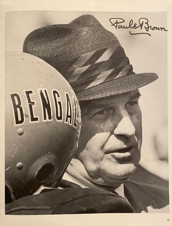 Paul Brown 8x10 B&W magazine photo autographed
