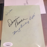 Gene Simmons / Denise Pense autograh album page JSA certified