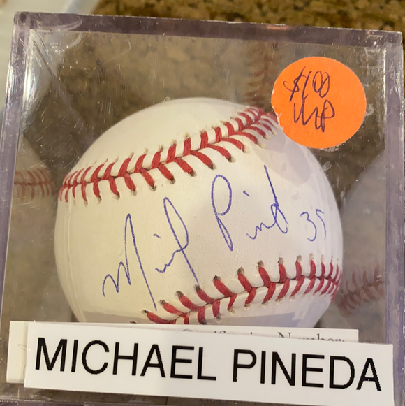Michael Pineda autographed MLB baseball JSA certified