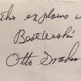 Otto Graham autographed handwritten letter great football content JSA certified