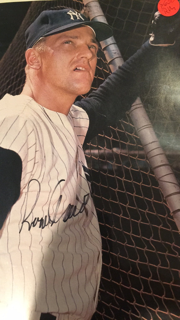 Roger Maris autographed 8x10 color magazine photo JSA certified